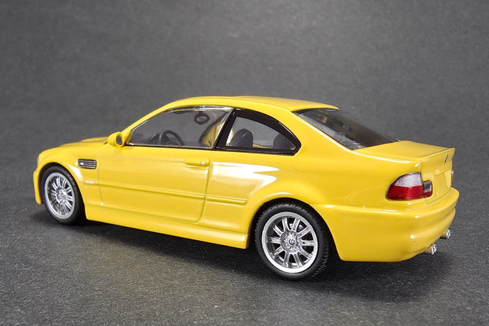 1:43 scale diecast BMW M3 (E46) by Maxichamps | Left Rear Quarter