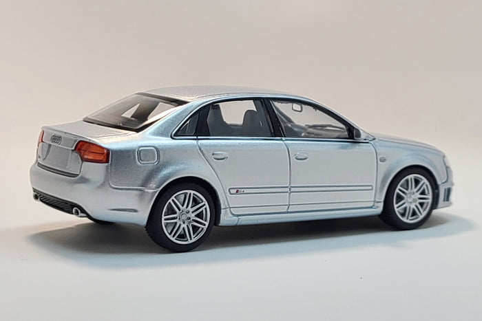 Audi RS 4 (B7) | 1:43 Scale Diecast Model Car by Maxichamps | Rear Quarter