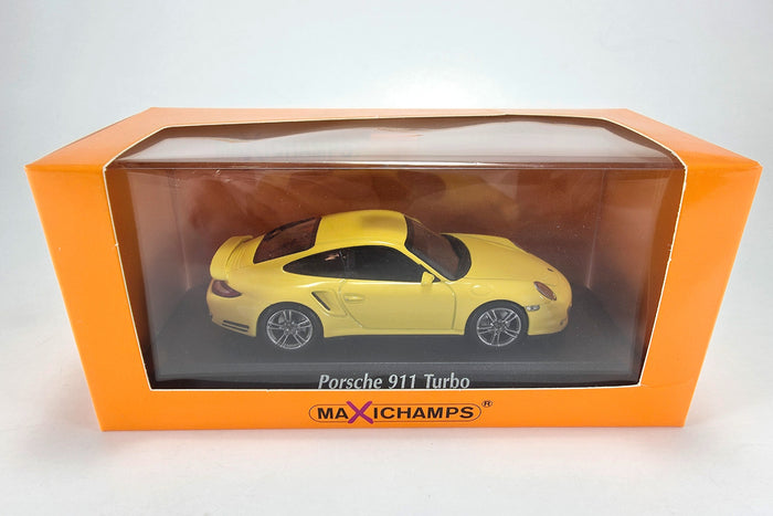 1:43 scale diecast Porsche 911 Turbo (997) by Maxichamps | Original Packaging