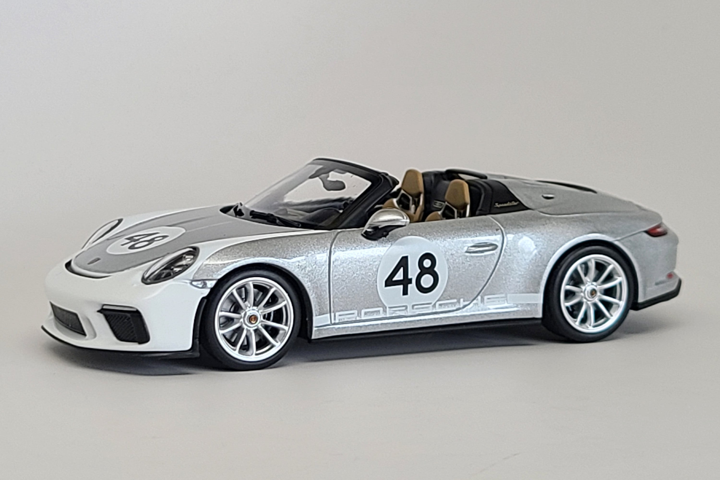 Porsche 911 Speedster (991) | 1:43 Scale Diecast Model Car by Minichamps | GT Silver Variant