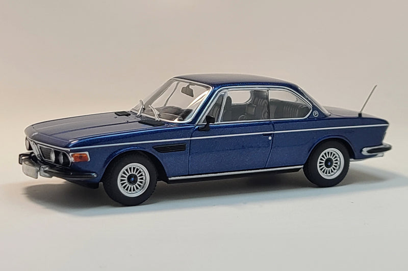 BMW 3.0 CS (E9) | 1:43 Scale Diecast Model Car by Minichamps | Nachtblau Metallic variant