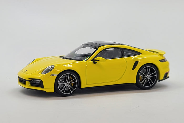 Porsche 911 Turbo S (992) | 1:43 Scale Diecast Model Car by Minichamps | Front Quarter