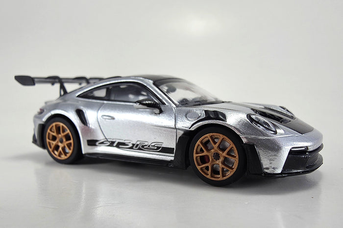 1:64 scale diecast Porsche 911 GT3 RS (992) by Minichamps | Right Front Quarter
