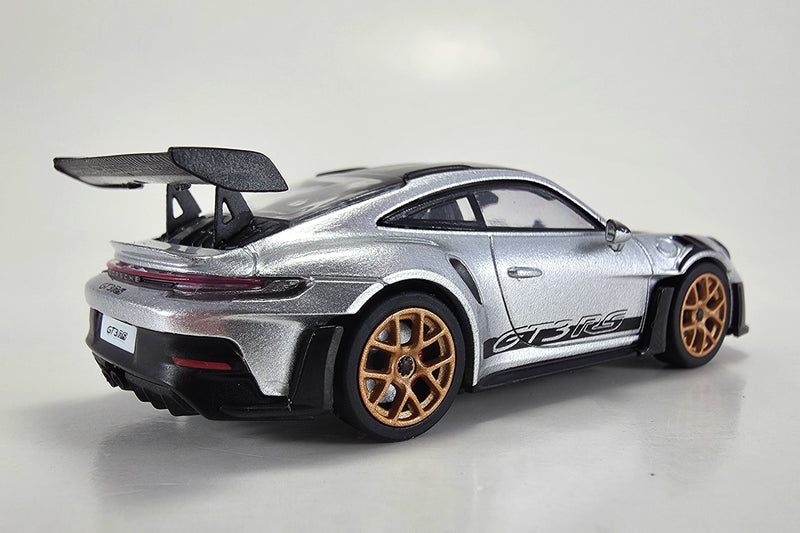 1:64 scale diecast Porsche 911 GT3 RS (992) by Minichamps | Right Rear Quarter