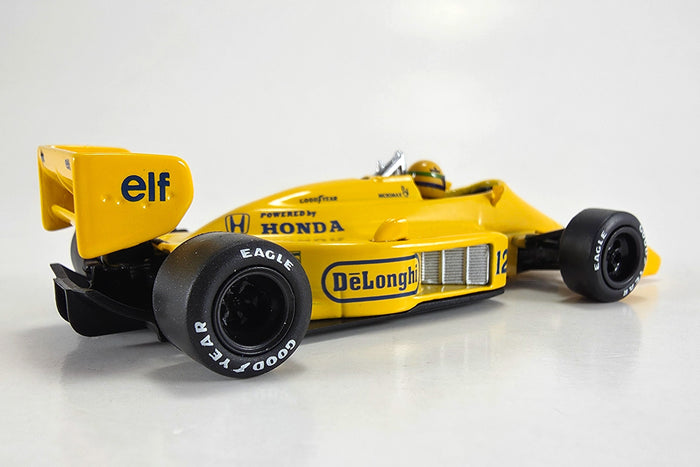 1:64 scale diecast Lotus 99T Honda (1987 Monaco Grand Prix Winner) by Mini GT | Right Rear Quarter