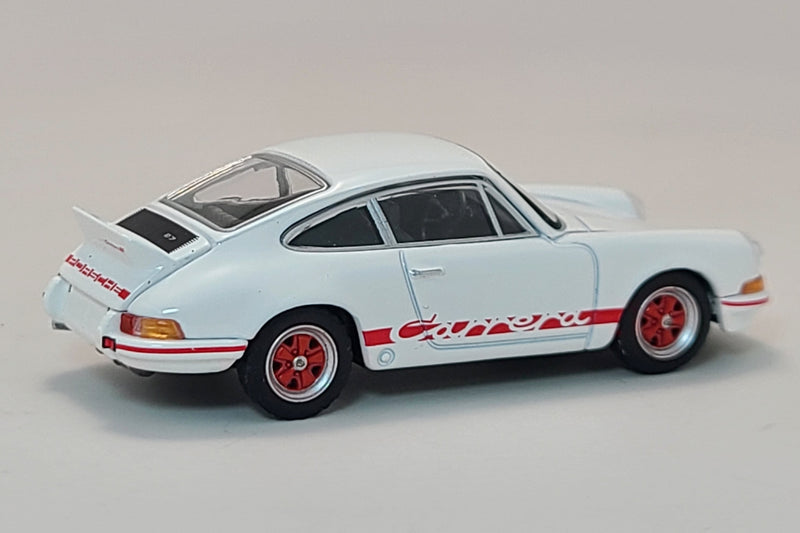 Porsche 911 Carrera RS 2.7 (1973) | 1:64 Scale Premium Diecast Model Car by Mini GT | Rear Quarter