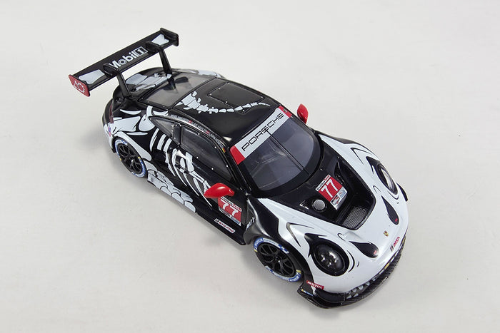 1:64 Scale Porsche 911 GT3 R (AO Racing #77 2025 Petit Le Mans) by Mini GT | Overhead View