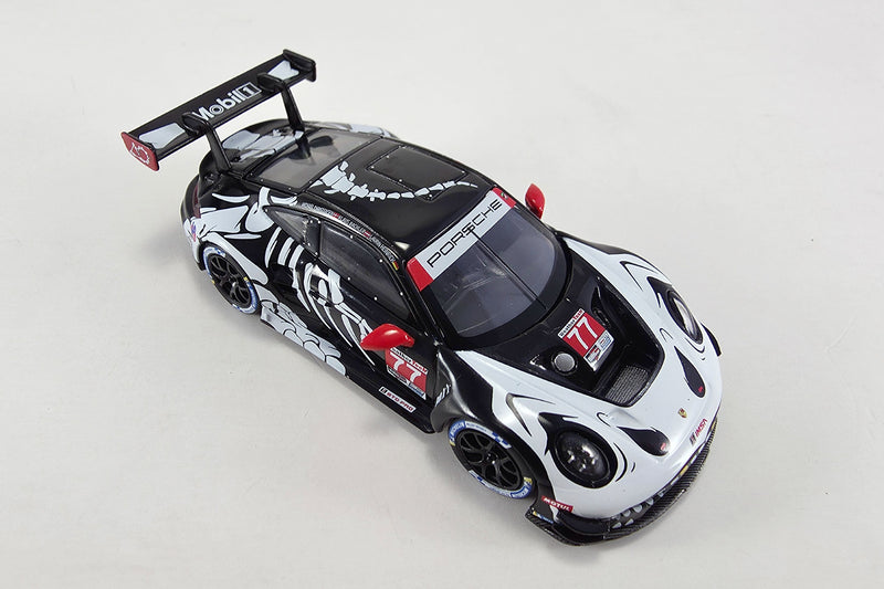 1:64 Scale Porsche 911 GT3 R (AO Racing #77 2025 Petit Le Mans) by Mini GT | Overhead View