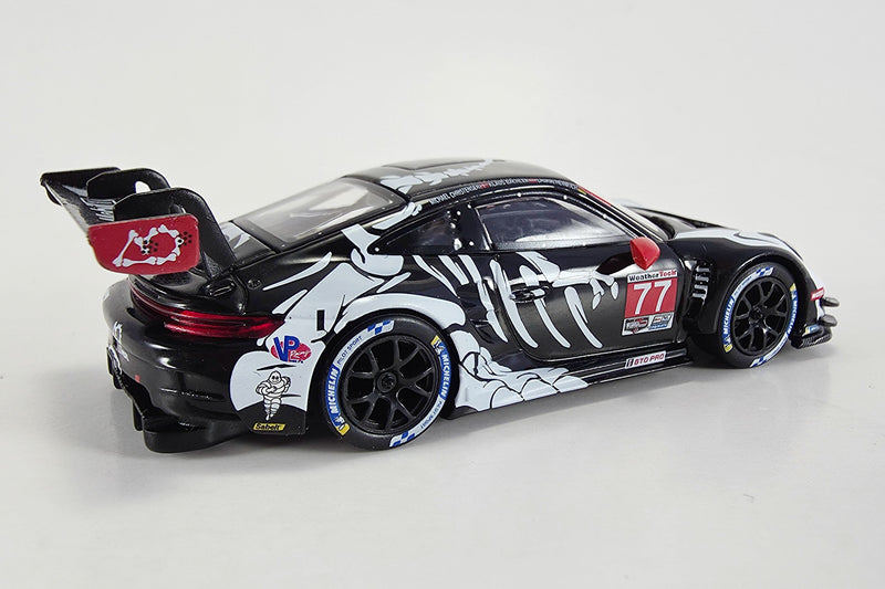 1:64 Scale Porsche 911 GT3 R (AO Racing #77 2025 Petit Le Mans) by Mini GT | Rear Quarter
