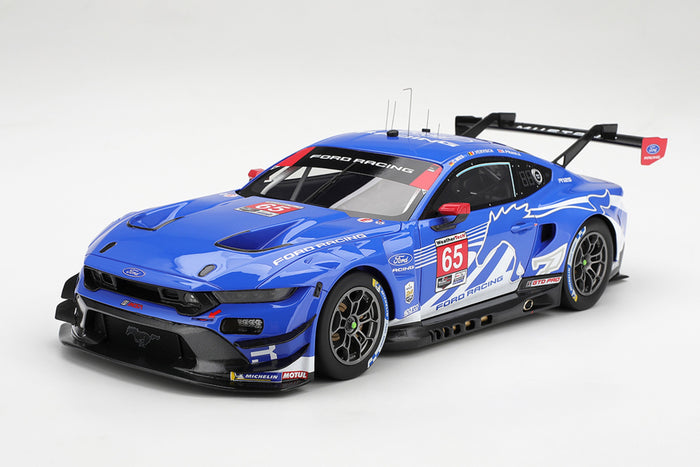 1:18 scale model Ford Mustang GT3 (2026 Daytona 24 Hours #65) by TopSpeed | Front Quarter View