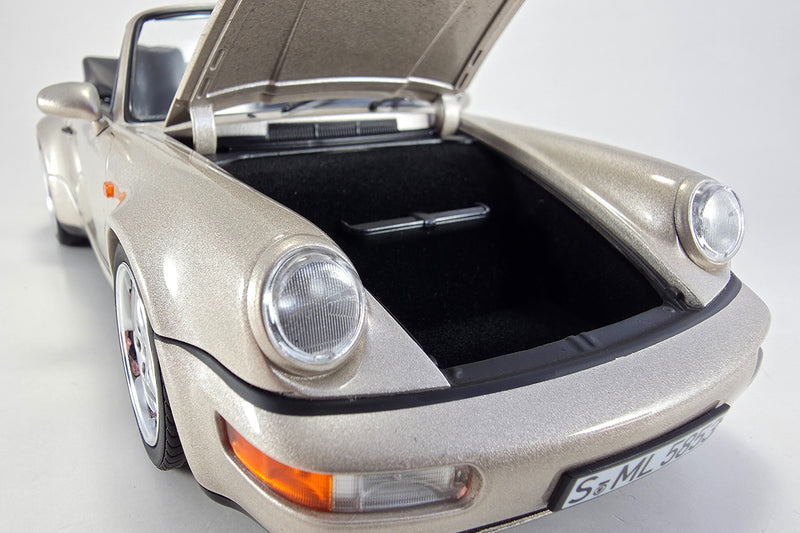 1:18 Scale Model Porsche 911 Turbo-Look Cabriolet (964) by Norev | Front Trunk