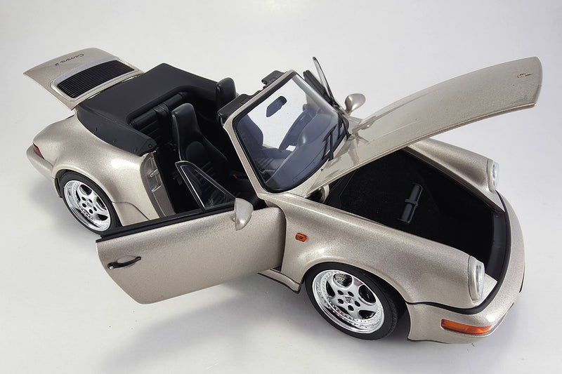 1:18 Scale Model Porsche 911 Turbo-Look Cabriolet (964) by Norev | Opening Parts