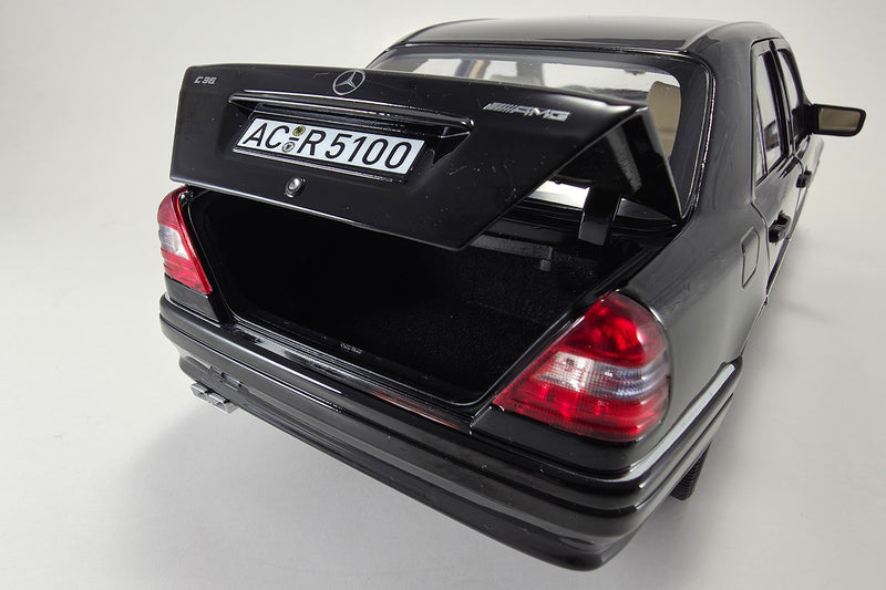 1:18 Scale Mercedes-Benz C36 AMG by Norev | Trunk Detail