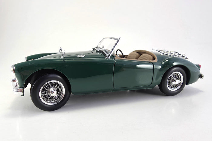1:18 scale diecast MG MGA (1955) by Norev | Left Front Quarter