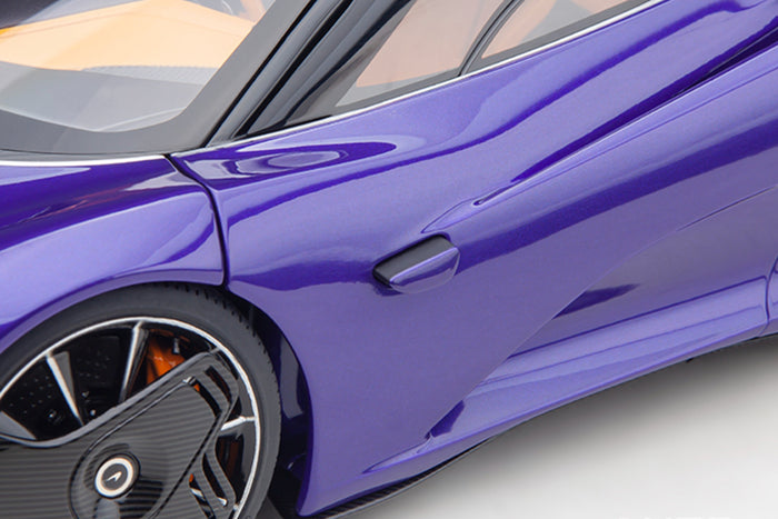 1:18 McLaren Speedtail Scale Model by AUTOart | Lantana Purple | Detail View