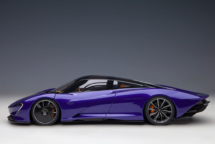 1:18 McLaren Speedtail Scale Model by AUTOart | Lantana Purple | Side View