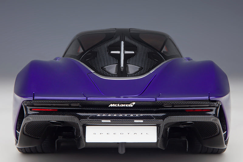 1:18 McLaren Speedtail Scale Model by AUTOart | Lantana Purple | Rear View