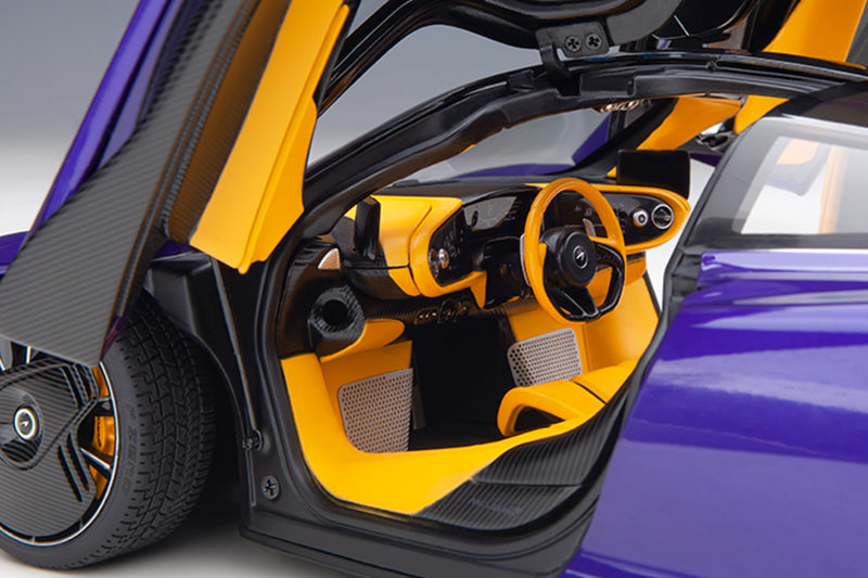 1:18 McLaren Speedtail Scale Model by AUTOart | Lantana Purple | Left Interior View
