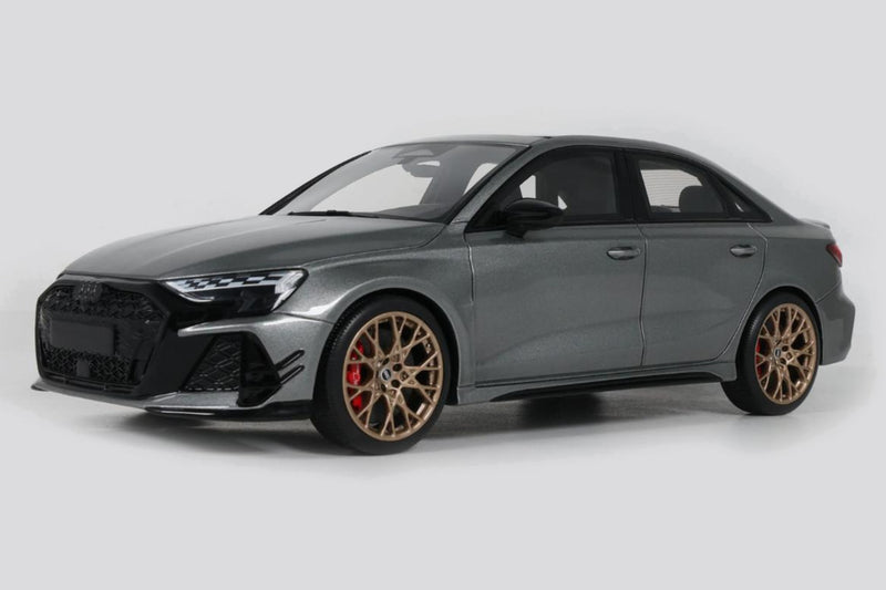 1:18 scale model Audi RS3 Competition Limited by GT Spirit | Front Quarter View