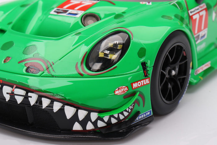 Porsche 911 GT3 R (AO Racing "Rexy" 2024 Daytona 24) | 1:18 Scale Model Car by TSM | Front Detail