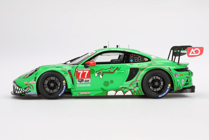 Porsche 911 GT3 R (AO Racing "Rexy" 2024 Daytona 24) | 1:18 Scale Model Car by TSM | Profile View