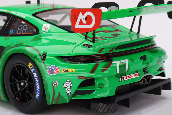 Porsche 911 GT3 R (AO Racing "Rexy" 2024 Daytona 24) | 1:18 Scale Model Car by TSM | Rear Detail