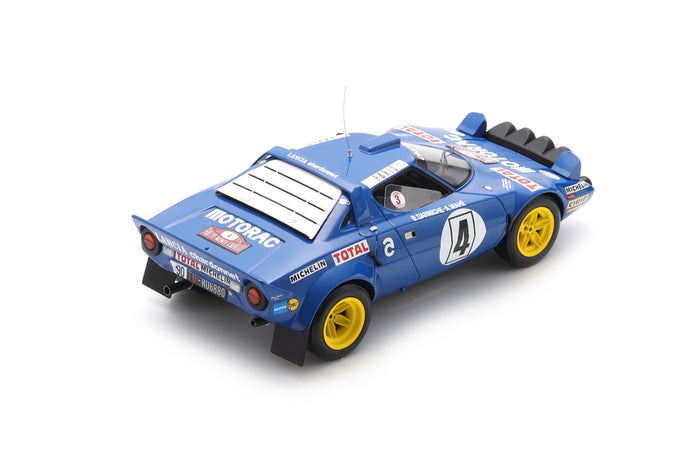 1:18 scale Lancia Stratos HF (1979 Monte Carlo Rally Winner) by Spark | Rear Quarter