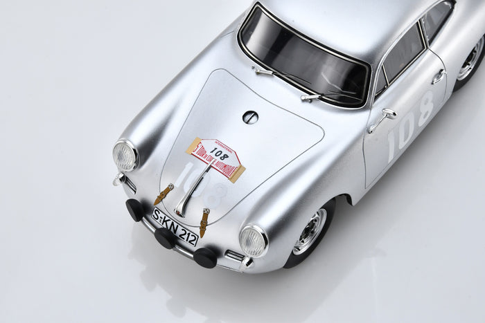 1:18 scale Porsche 356B T5 1600GS Carrera GT (1960 Tour de Corse Winner) by Spark | Front detail