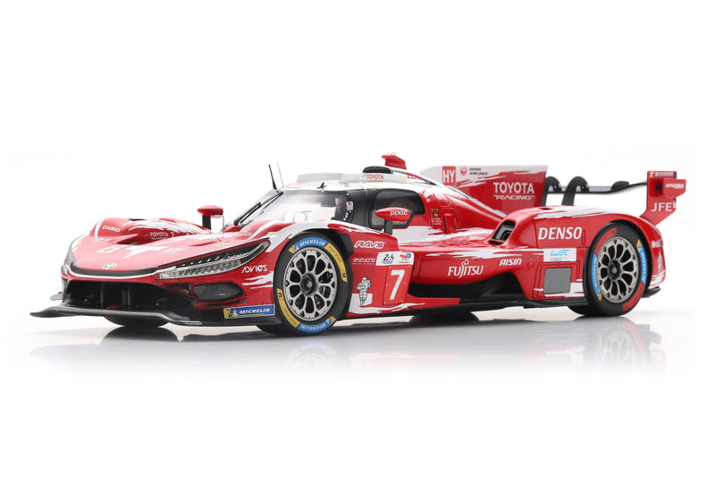 1:18 Scale Model Toyota TR010 Hybrid (2026 Le Mans Winner) by Spark | Front Quarter