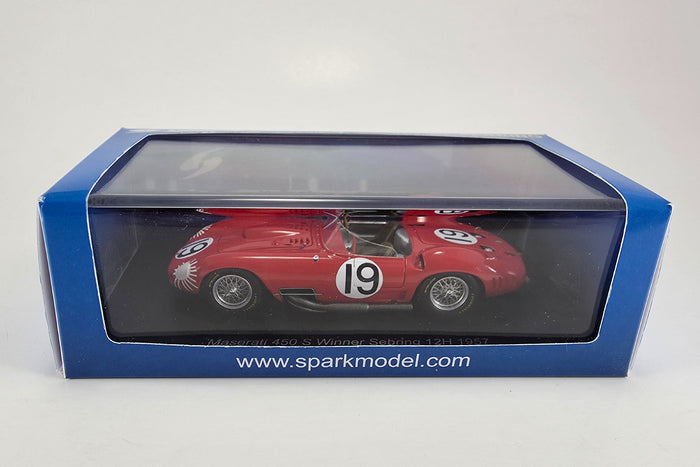 1:43 Scale Maserati 450S (1957 Sebring 12 Hours Winner) by Spark | Original Packaging