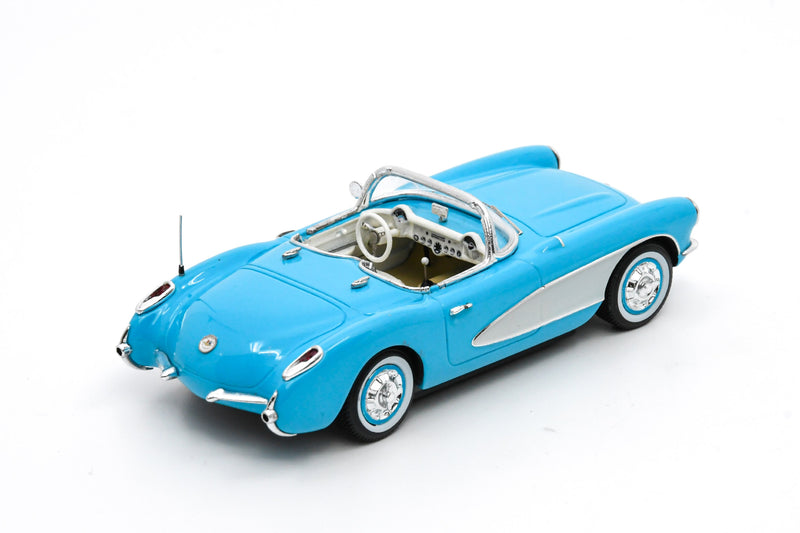 1:43 scale model Chevrolet Corvette (1956) by Spark | Right Rear Quarter
