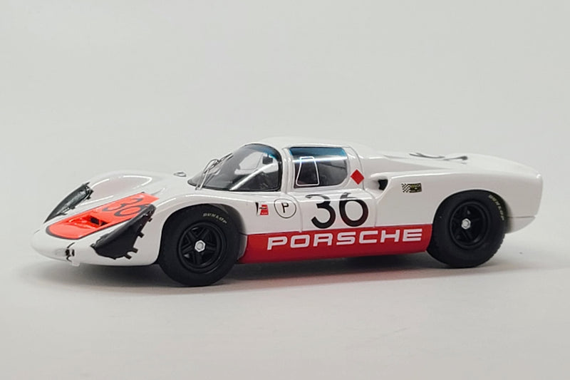 Porsche 910 (1967 Sebring 12 Hours) | 1:43 Scale Model Car by Spark | #36 - Front Quarter