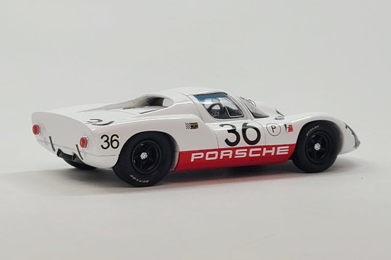 Porsche 910 (1967 Sebring 12 Hours) | 1:43 Scale Model Car by Spark | #36 - Rear Quarter