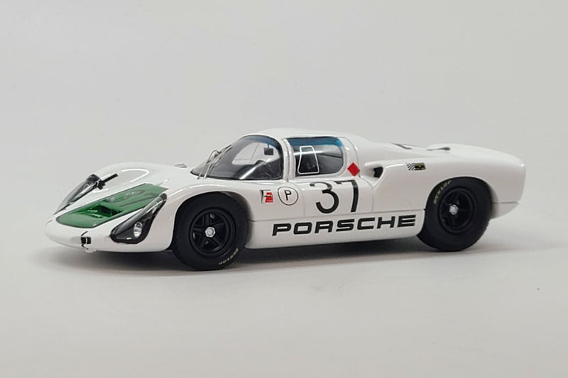 Porsche 910 (1967 Sebring 12 Hours) | 1:43 Scale Model Car by Spark | #37 - Front Quarter