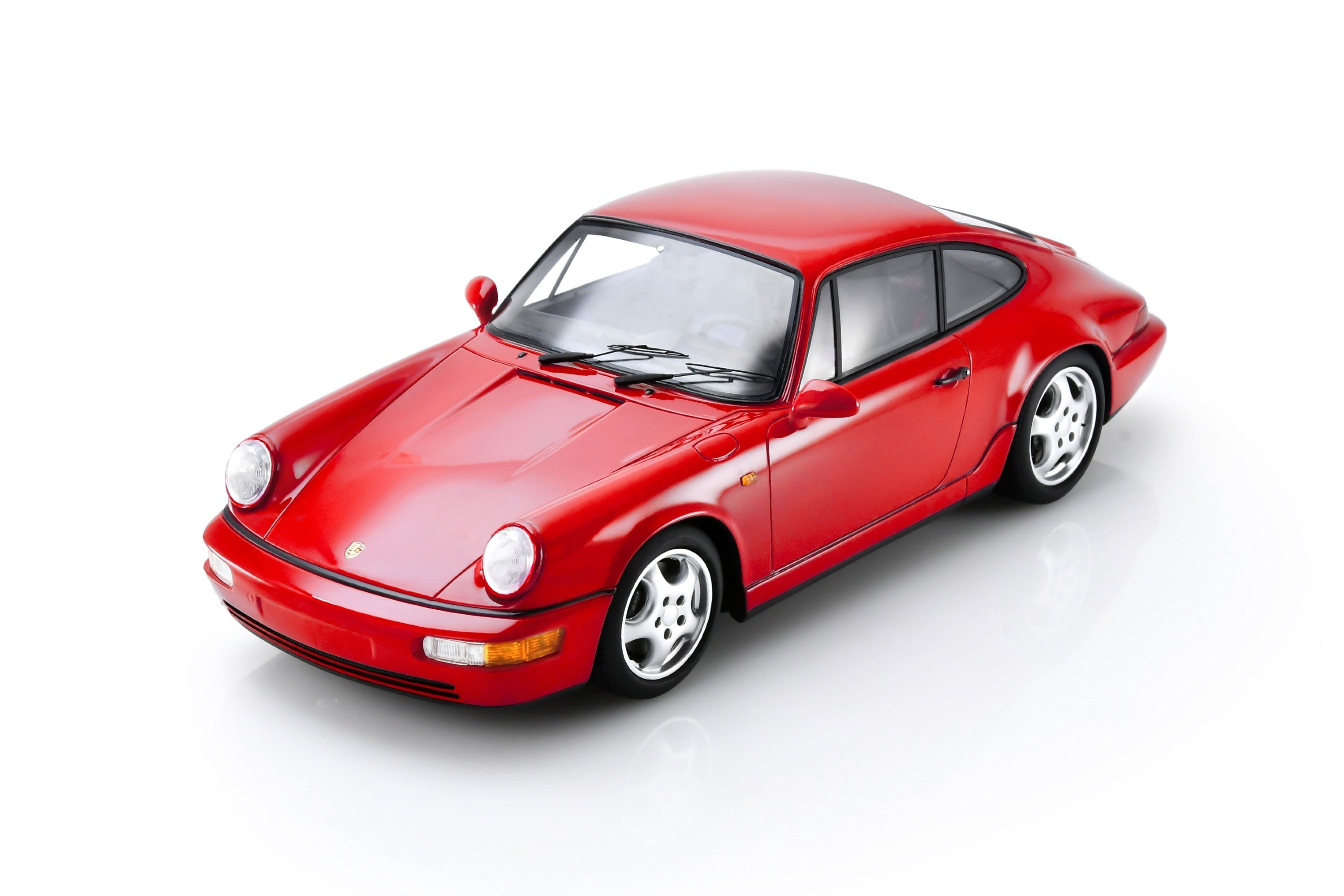 1:43 scale model Porsche 964 Carrera RS by Spark | Front Quarter View