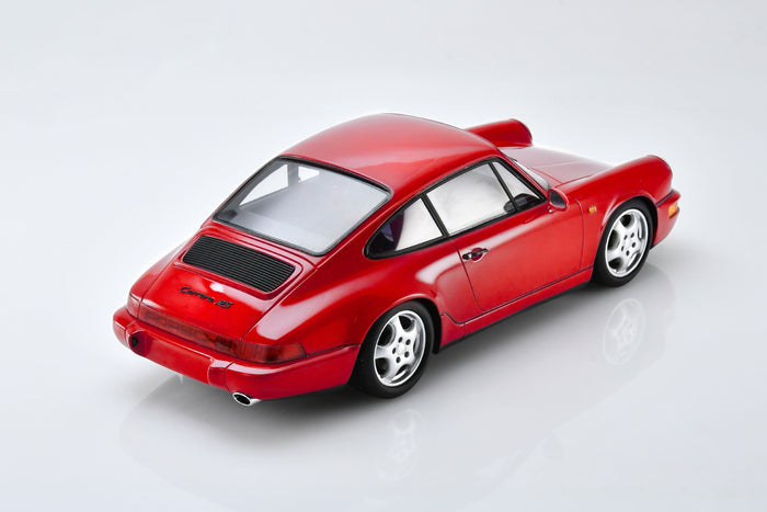 1:43 scale model Porsche 964 Carrera RS by Spark | Rear Quarter View