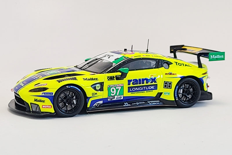 Aston Martin Vantage AMR GT3 (TF Sport - Daytona 2021) | 1:43 Scale Model Car by Spark | Front Quarter