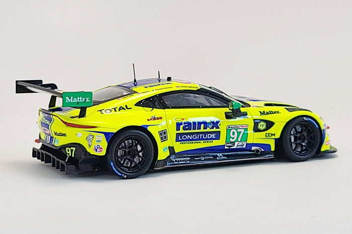 Aston Martin Vantage AMR GT3 (TF Sport - Daytona 2021) | 1:43 Scale Model Car by Spark | Rear Quarter