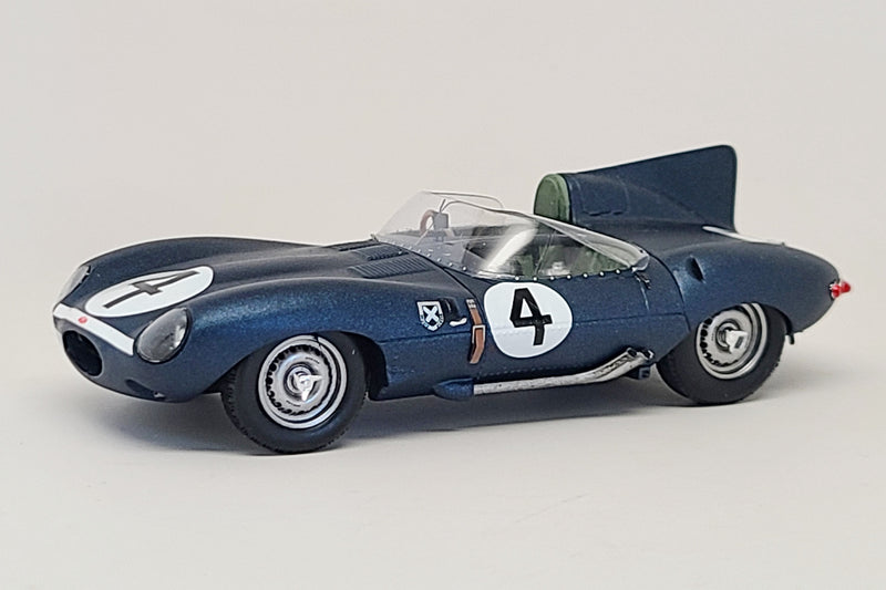 Jaguar D-Type (1956 Le Mans Winner) | 1:43-Scale Model Car by Spark | Front Quarter