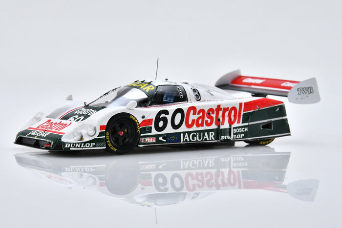 1:43 scale model Jaguar XJR-9 (1988 Daytona 24 Hours Winner) by Spark | Front Quarter View