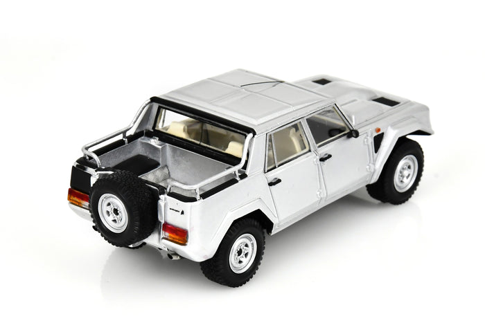 1:43 scale model Lamborghini LM002 (1986) by Spark | Rear Quarter View