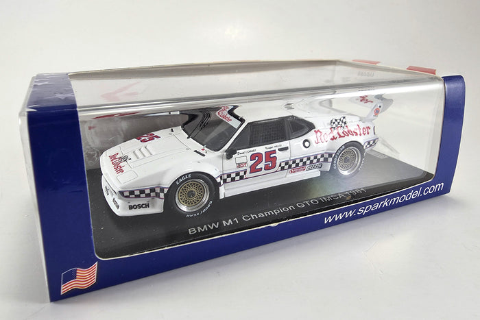 1:43 Scale BMW M1 (1981 IMSA GTO Champion) by Spark | Original Packaging