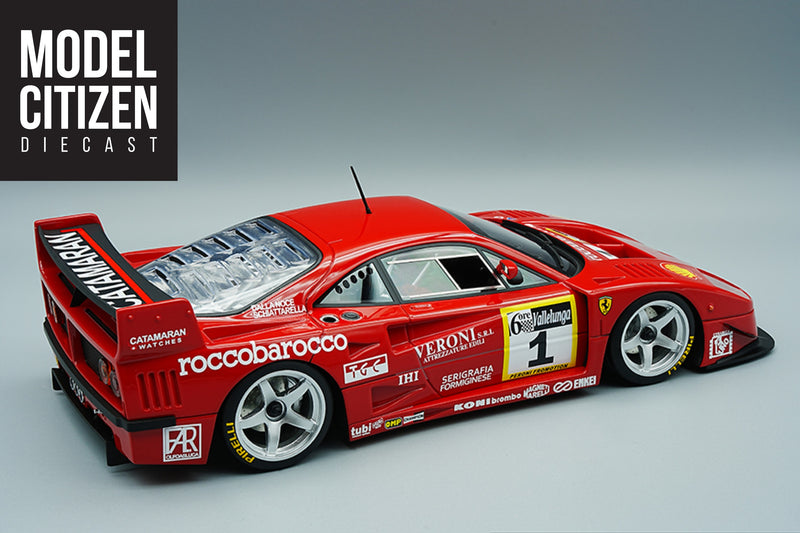 1:12 Scale Ferrari F40 LM (1996 Vallelunga 6 Hours Gold Cup Winner) by Tecnomodel | Rear Quarter