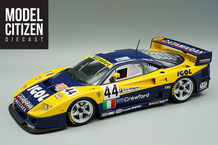 1:12 Scale Ferrari F40 LM (Igol Ennea SRL - 1996 24 Hours of Le Mans) by Tecnomodel | Front Quarter