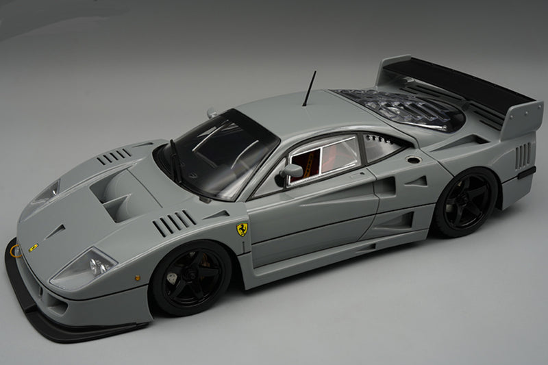1:12 scale model Ferrari F40 LM by Tecnomodel | Grigio Medio (Grey) Variant