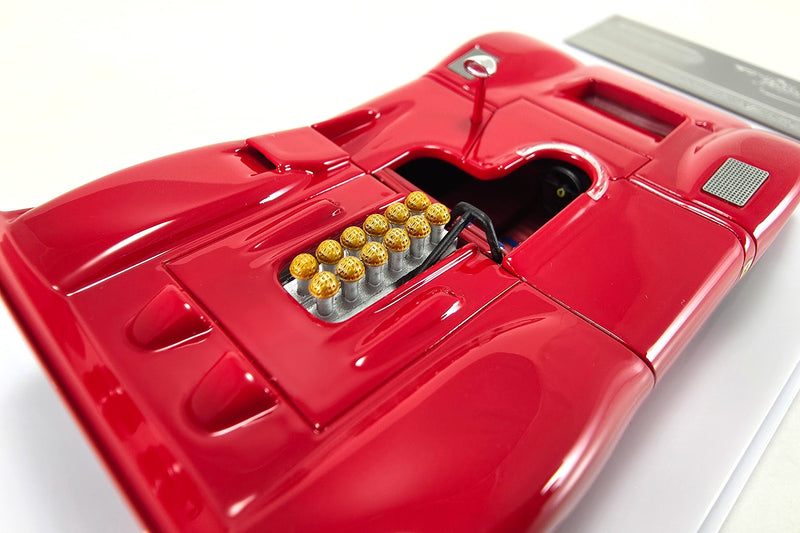 1:43 scale Ferrari 612P Can Am (1969 Press Version) by Tecnomodel | Overhead View
