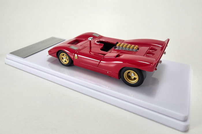 1:43 scale Ferrari 612P Can Am (1969 Press Version) by Tecnomodel | Left Rear Quarter