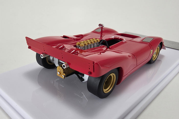 1:43 scale Ferrari 612P Can Am (1969 Press Version) by Tecnomodel | Right Rear Quarter