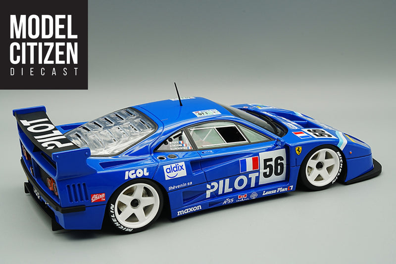 1:12 Scale Ferrari F40 LM (Pilot Pen Racing - 1996 24 Hours of Le Mans) by Tecnomodel | Rear Quarter