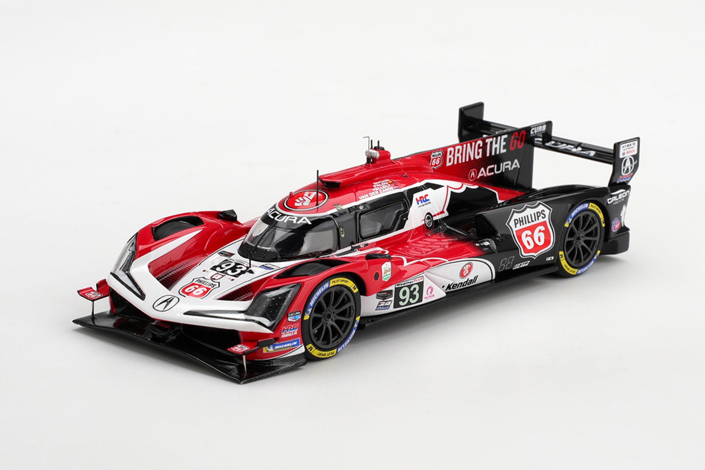 1:43 scale model Acura ARX-06 (#93 Meyer Shank Racing 2026 Daytona 24 Hours) by TSM | Front Quarter View